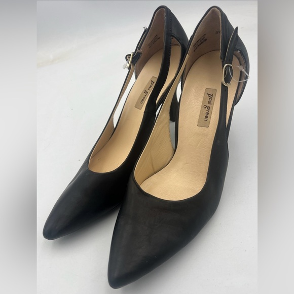 Paul Green Echt Leader Super Soft Black Leather Pumps/Heels. Women’s US Size 8 - Picture 6 of 14